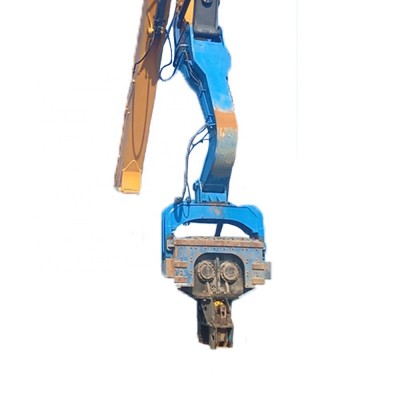 Excavator Mounted Hydraulic Side Grip Vibratory Pile Driver Hammer for 6-18m Pile