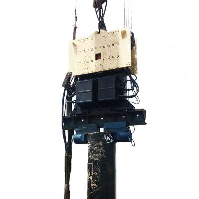 Unimate sheet piling  Hydraulic Vibratory Hammer/Side Clamp Vibrator/excavator mounted pile driver for casing